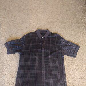 Burberry ORIGINAL signature print black polo shirt XL (L) golf